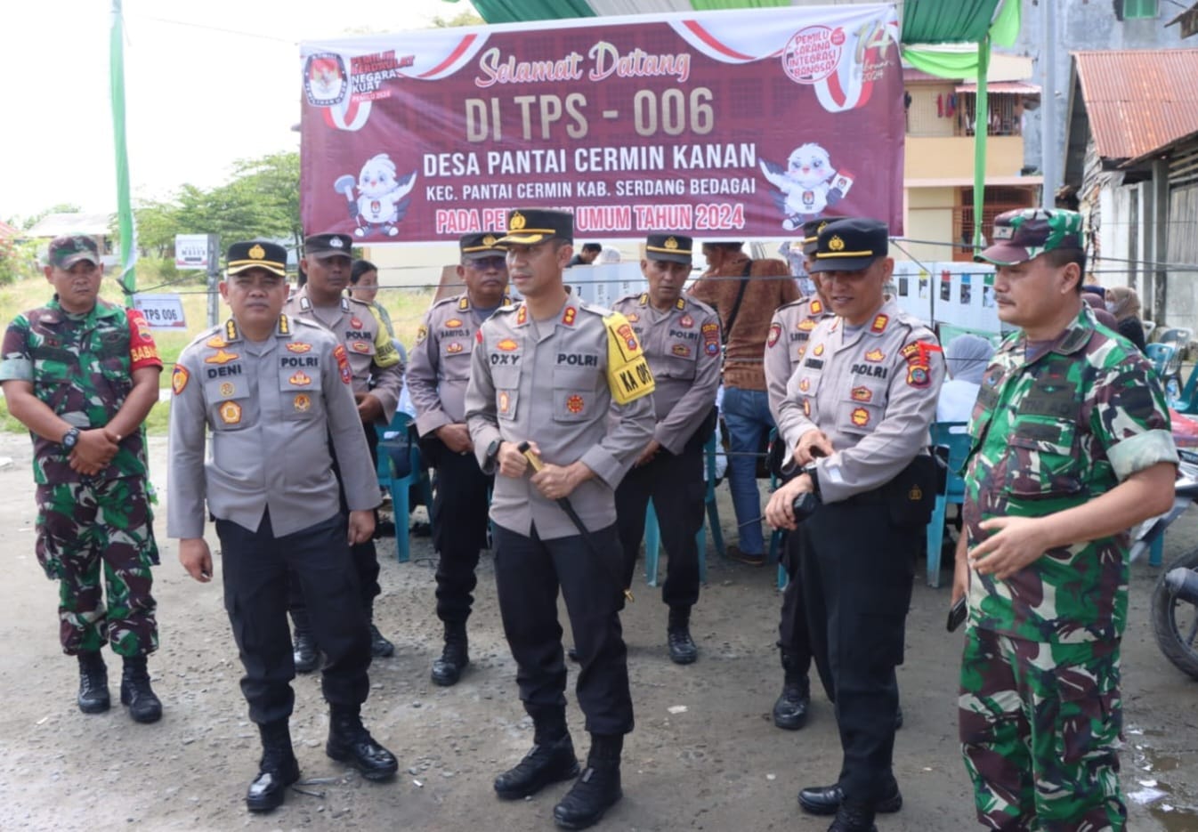 Kombes Pol Deni Hermawan Monitoring Pemungutan Suara di Sergai