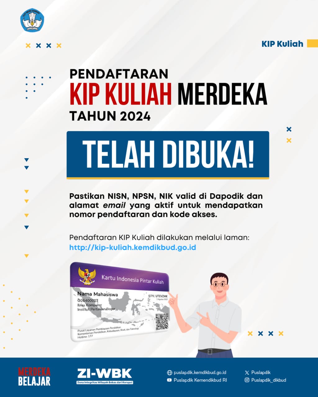 Ini Ketentuan Pendaftaran Bagi Calon Penerima KIP Kuliah Tahun 2024