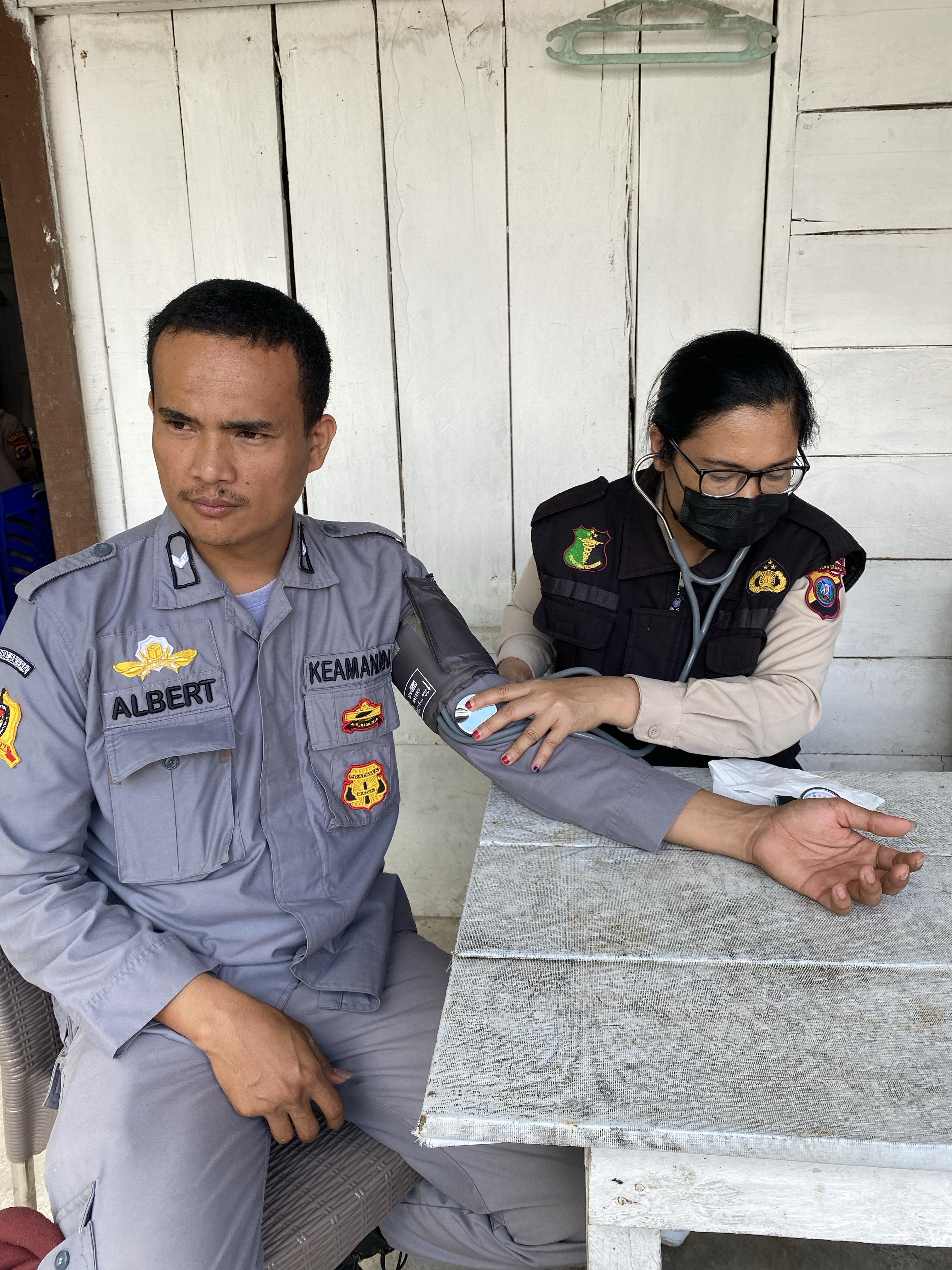 Polda Sumut Turunkan Nakes Periksa Kesehatan Petugas Pengamanan Pemilu