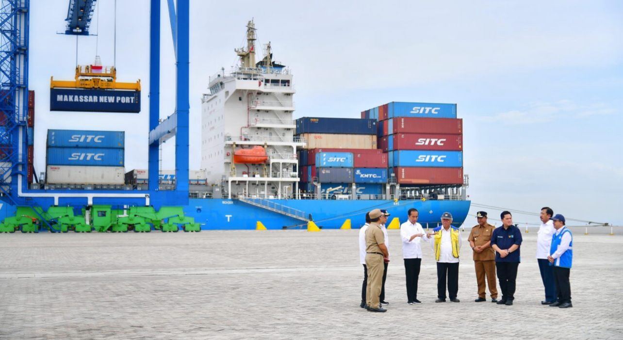 Presiden Jokowi Resmikan Makassar New Port