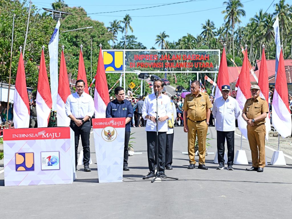 Presiden Jokowi Resmikan Instruksi Jalan Daerah di Sulawesi Utara dengan Anggaran Rp183 M