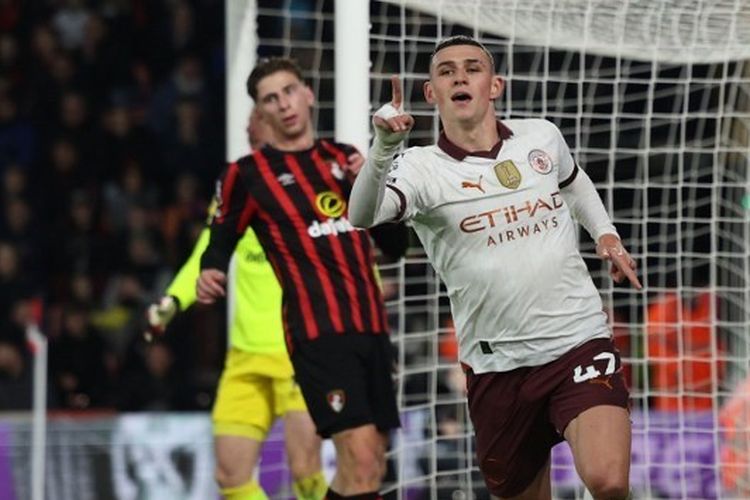 Liga Inggris, Manchester City Tumbangkan Bournemouth 1-0