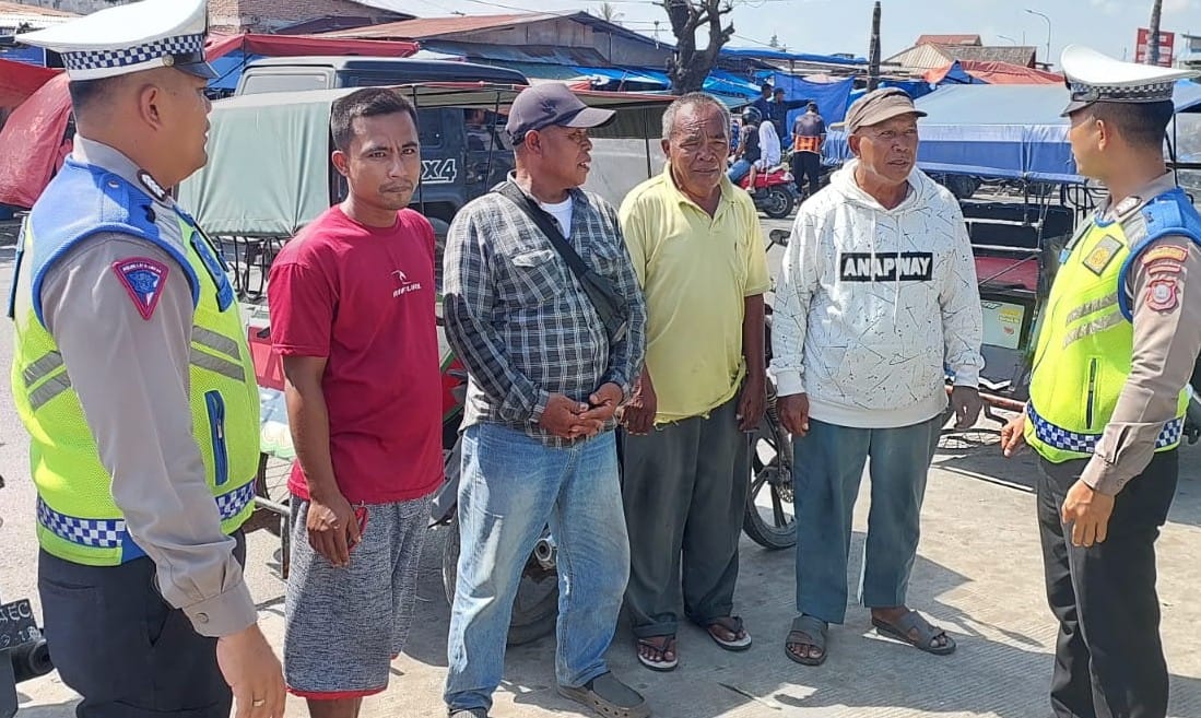 Polres Belawan Sosialisasi Keselamatan Berlalu Lintas di Pangkalan Betor