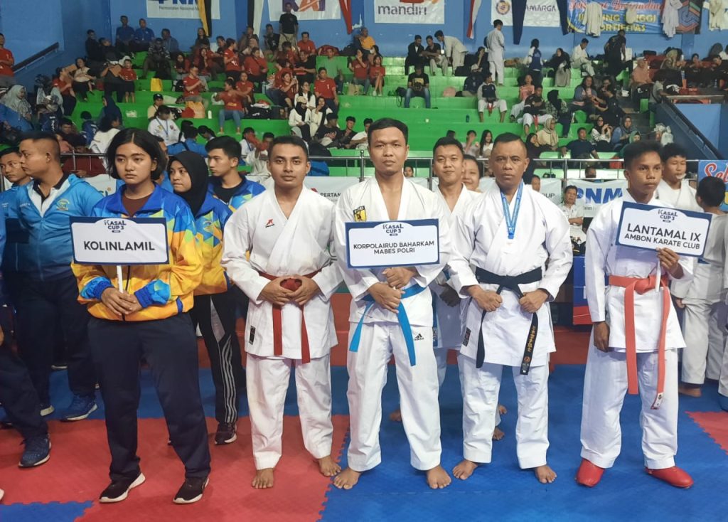 Tim Karateka Korpolairud Baharkam Polri Torehkan Prestasi di Kejuaraan Kasal Cup 2024