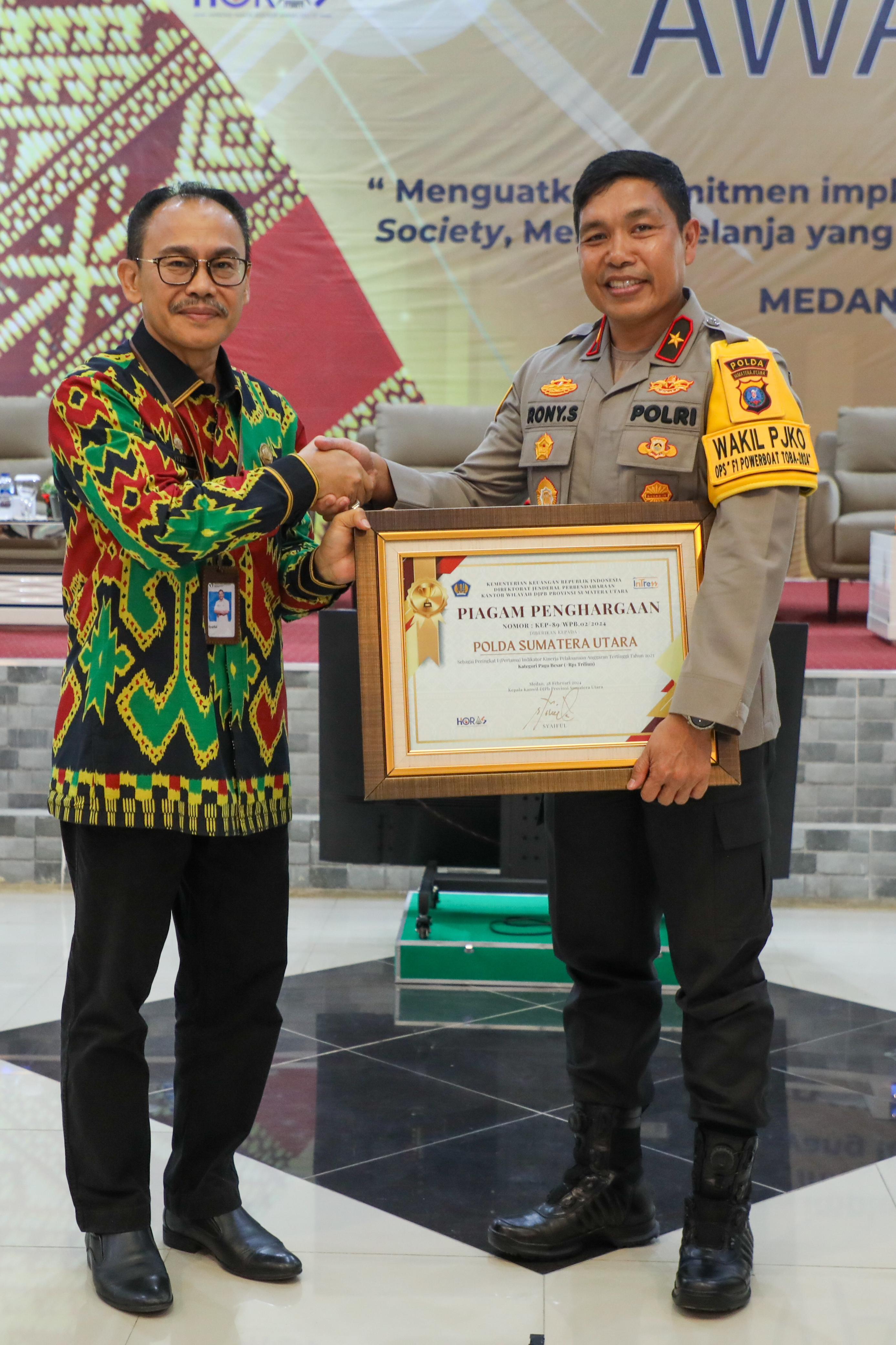 Polda Sumut Raih Penghargaan IKPA