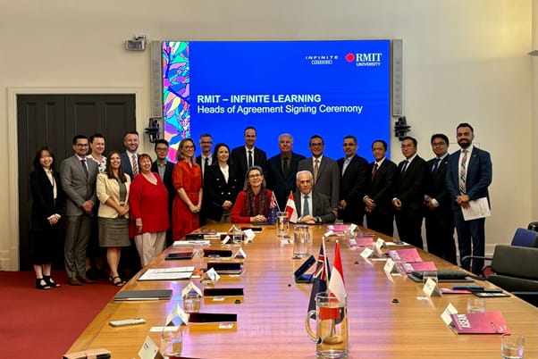 RMIT dan Infinite Learning Tanda Tangani Naskah Kerja