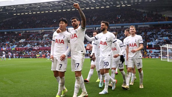Liga Inggris: Tottenham Hotspur Tumbangkan Aston Villa 4-0