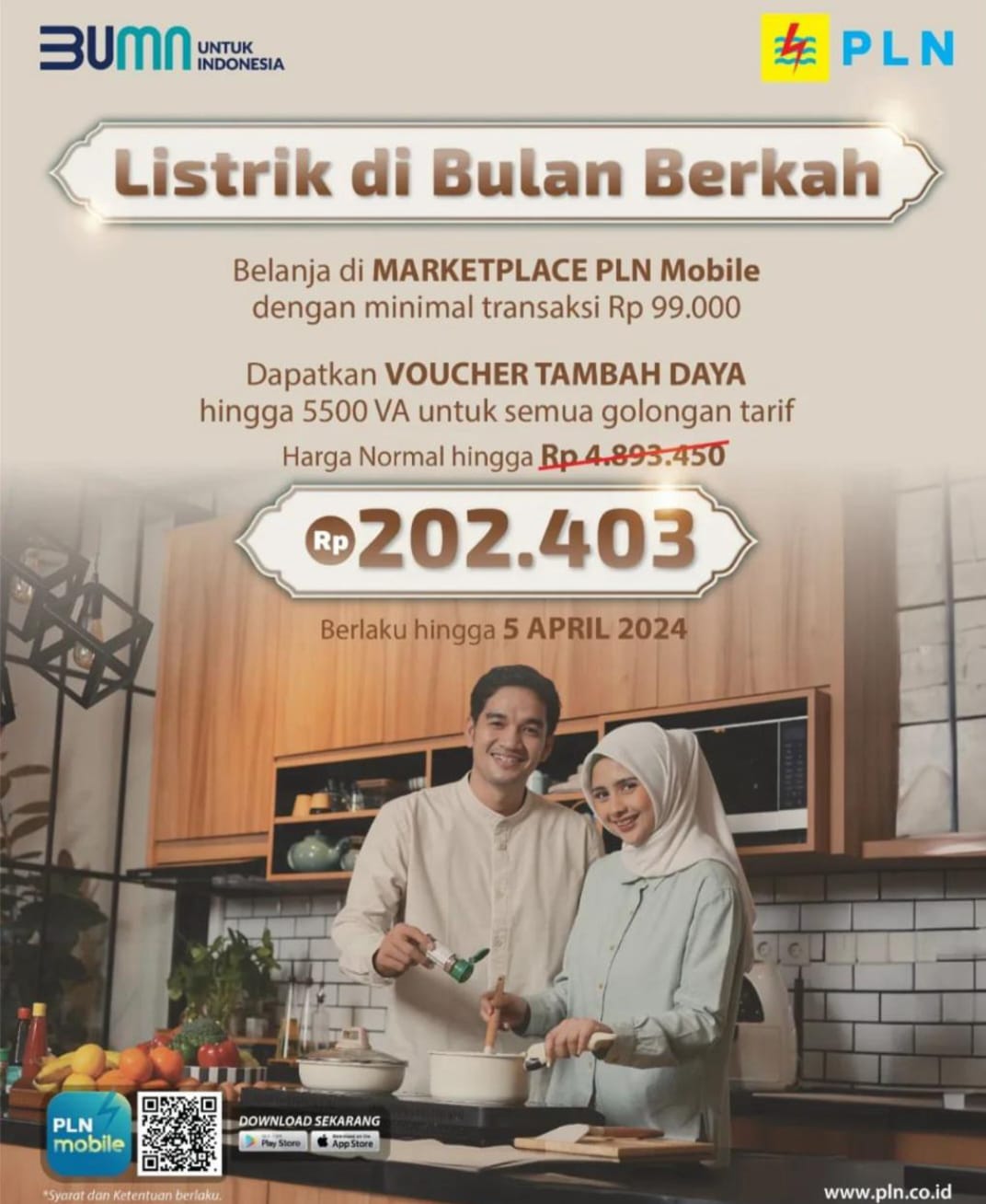 Nikmati Promo Tambah Daya Listrik Hanya Rp202.403, Lewat Marketplace PLN Mobile