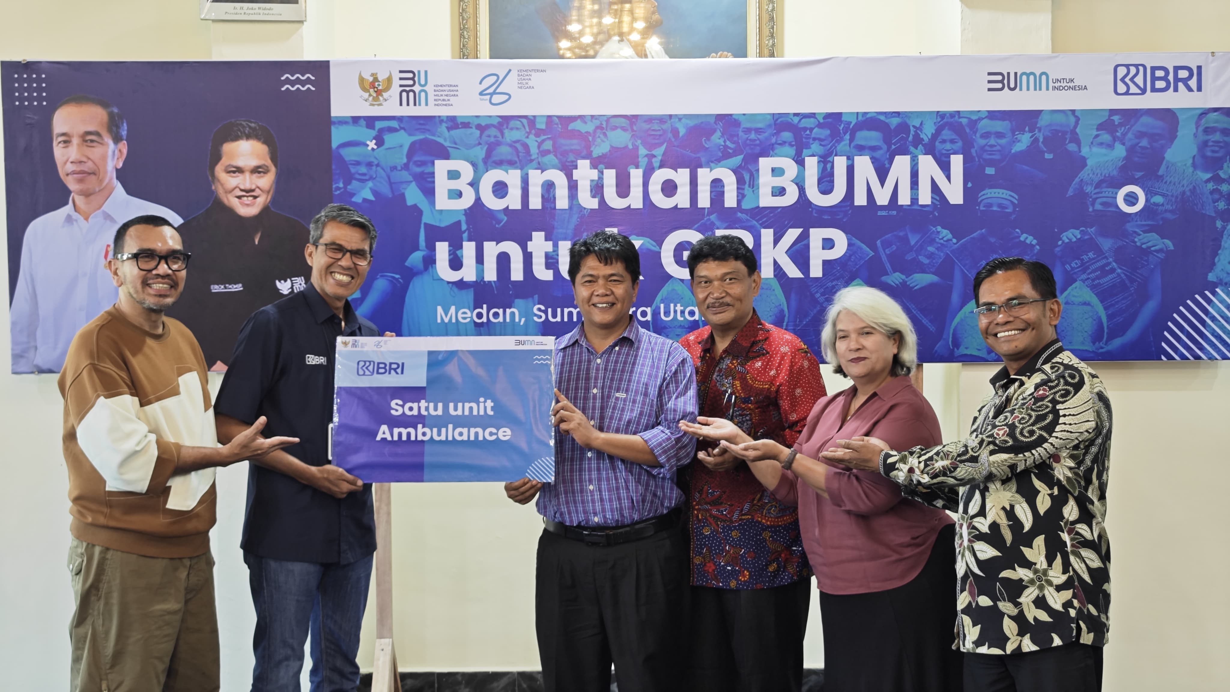 Erick Thohir Berikan Bantuan untuk Pembinaan Disabilitas dan Moderamen GBKP
