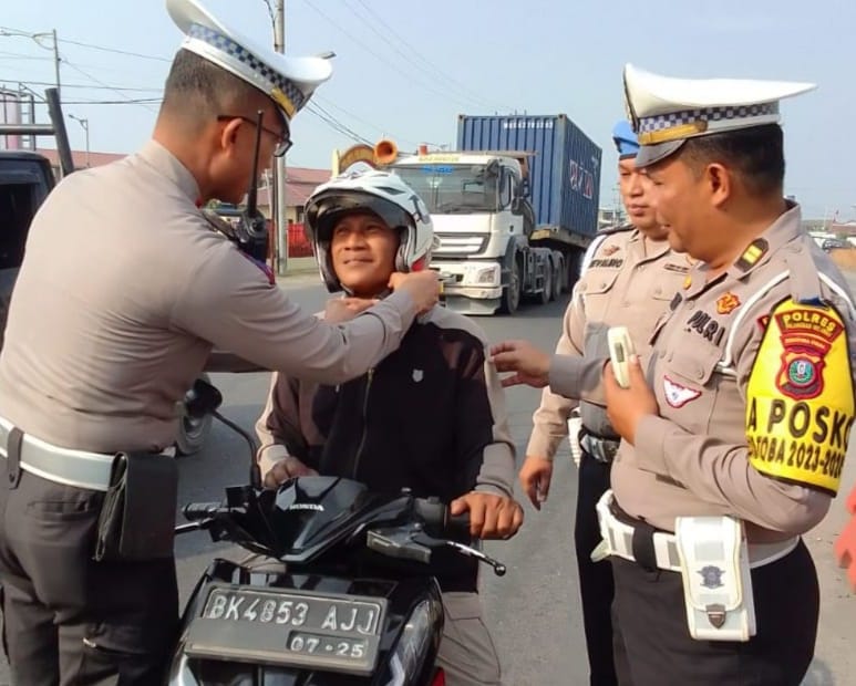 Polres Belawan Imbau Warga Patuhi Aturan Berlalu Lintas