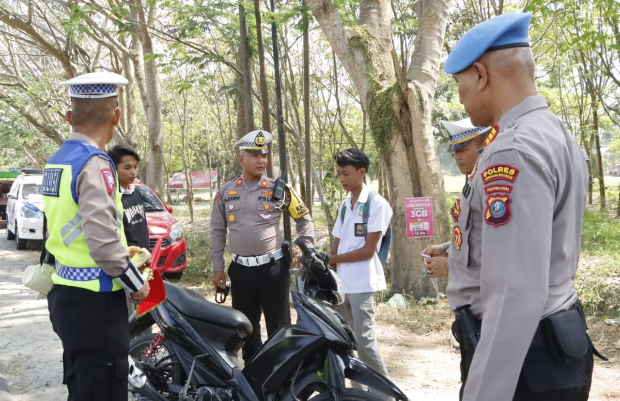 Polres Sergai Tindak Pengendara Pelanggar Lalulintas