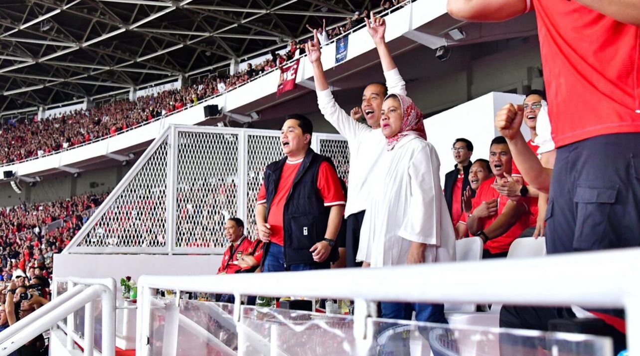 Presiden Jokowi Saksikan Kemenangan Timnas Indonesia Lawan Vietnam