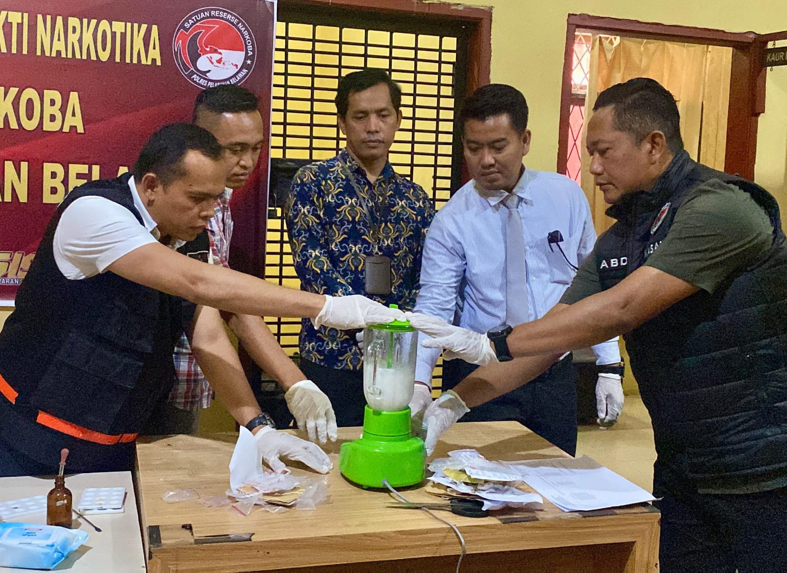 Polres Belawan Musnahkan Barang Bukti