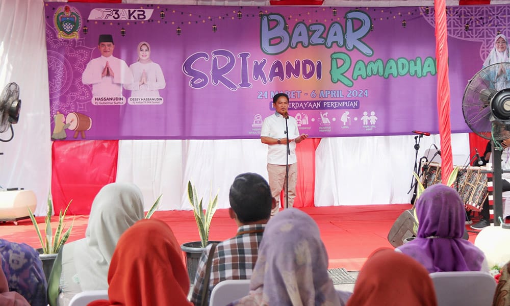 Pj Gubernur Sumut Buka Bazar Srikandi Ramadan 1445 H