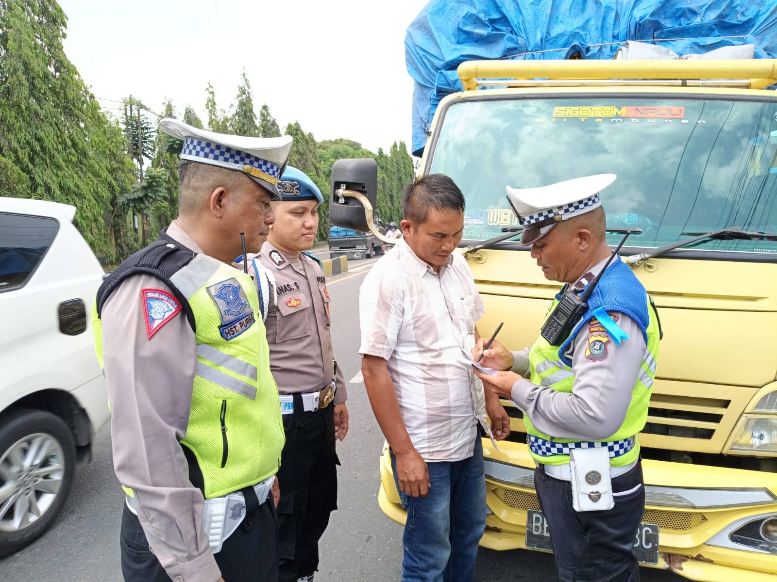 Operasi Keselamatan Toba 2024, Polres Tebingtinggi Jaring 55 Pelanggar Lalu Lintas