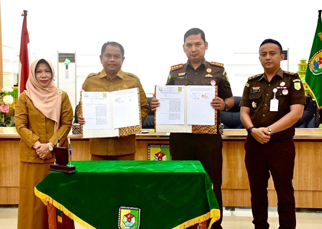 Bupati-Kajari Sergai Teken Kesepakatan Bersama Bidang Hukum