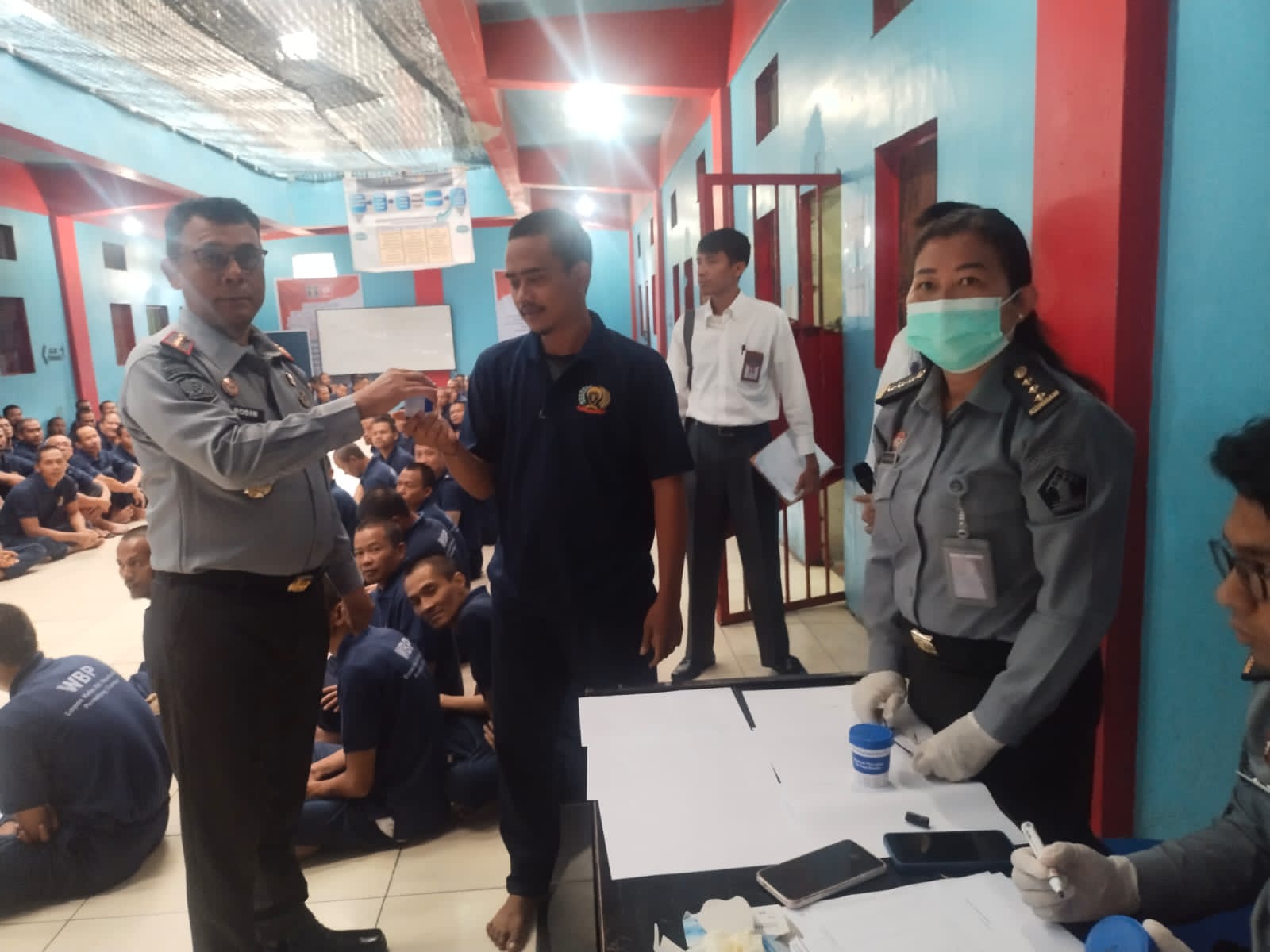 WBP di Lapas Narkotika Pematangsiantar Tes Urine