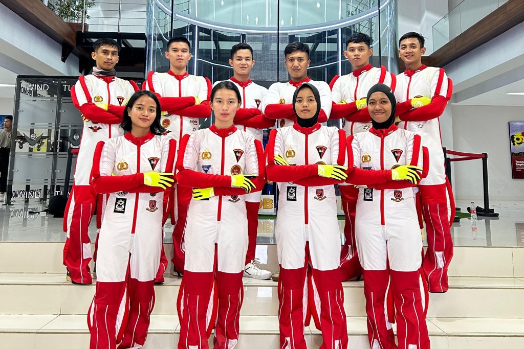 Personel Polri Wakili Indonesia dalam Piala Dunia Indoor Sky Diving