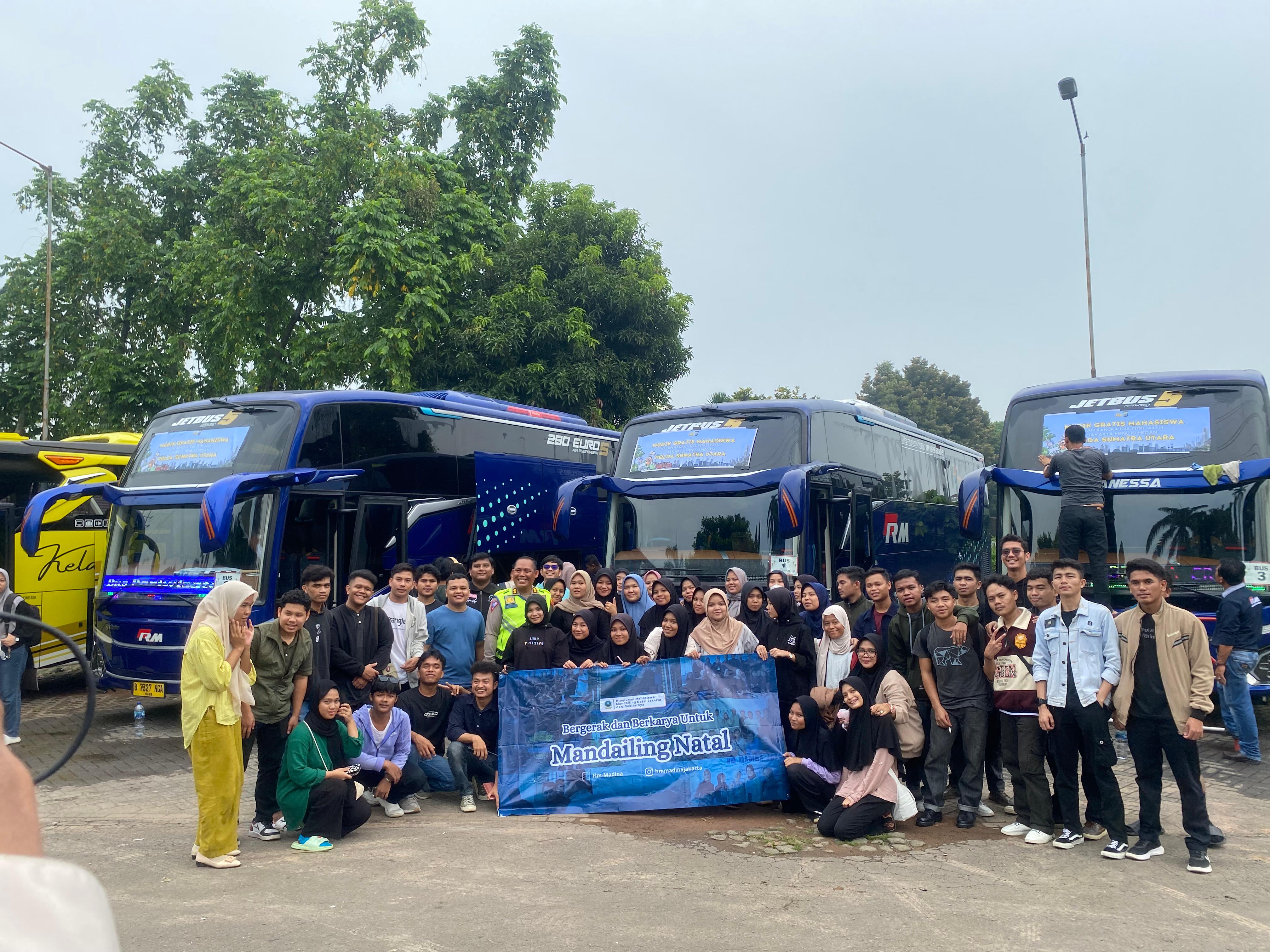 146 Mahasiswa Asal Sumut Ikut Mudik Gratis 2024 yang Dilaksanakan Polda