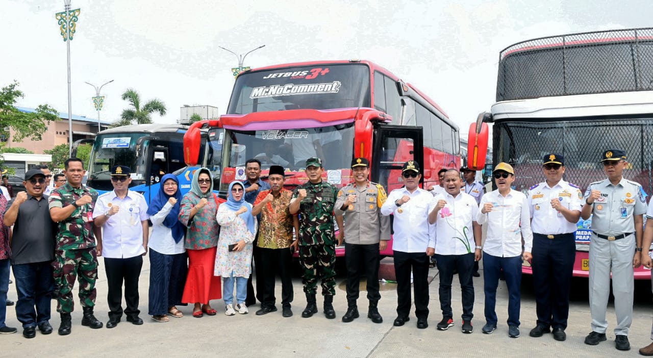 Mudik Gratis Pemprov Sumut, 2.500 Pemudik Selamat Sampai Tujuan