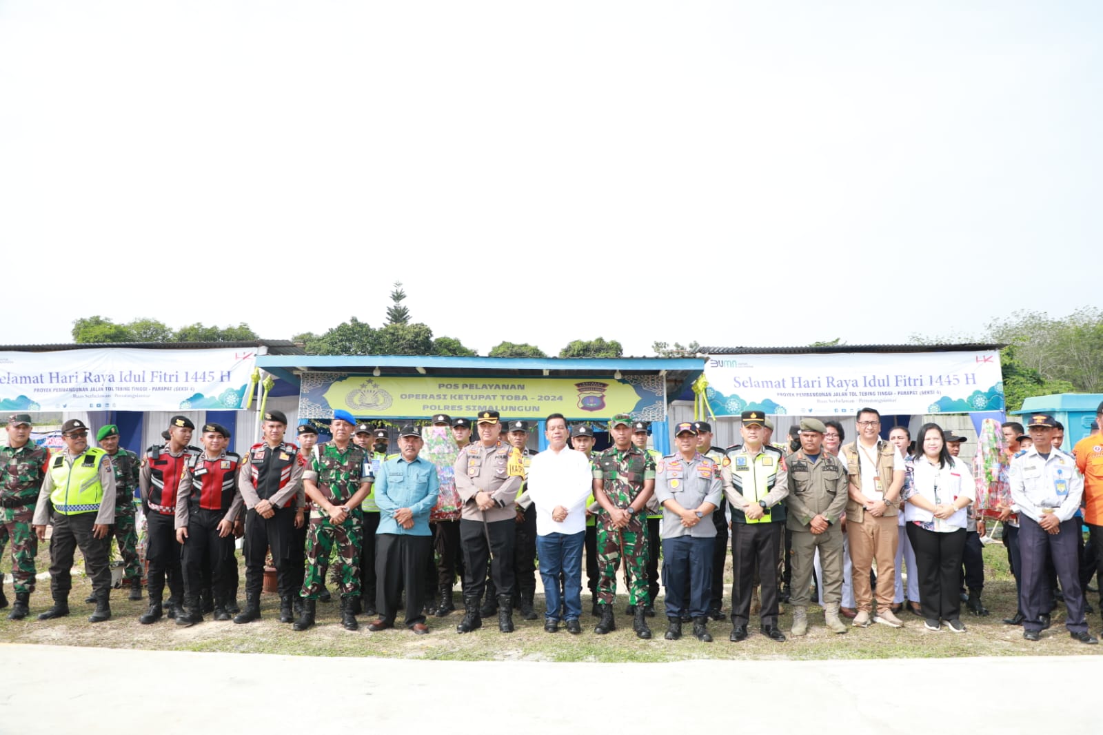 Kapolres Simalungun Cek Pospam Operasi Ketupat Toba 2024