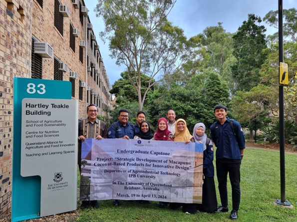 TIN IPB Kirim Mahasiswa Capstone Project ke Universitas Queensland Australia