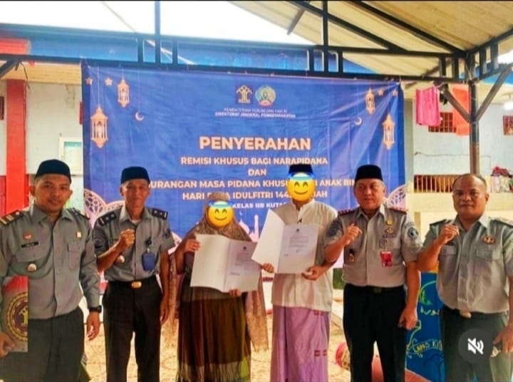 245 WBP Lapas Kutacane Peroleh Remisi Idul Fitri