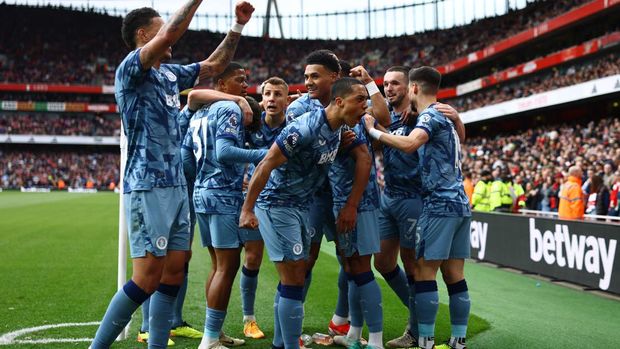Liga Inggris, Arsenal Melempem Lawan Aston Villa 0-2