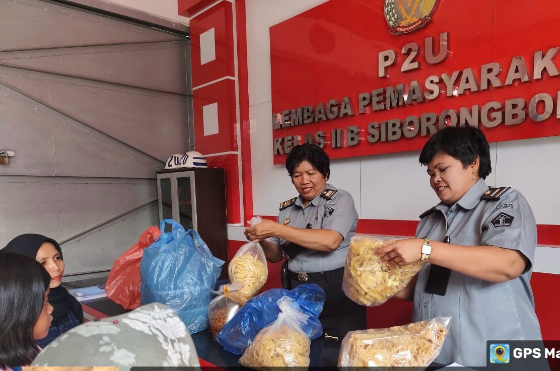 Cegah Barang Terlarang Masuk, Lapas Siborong-borong dan Koramil Perketat Pemeriksaan