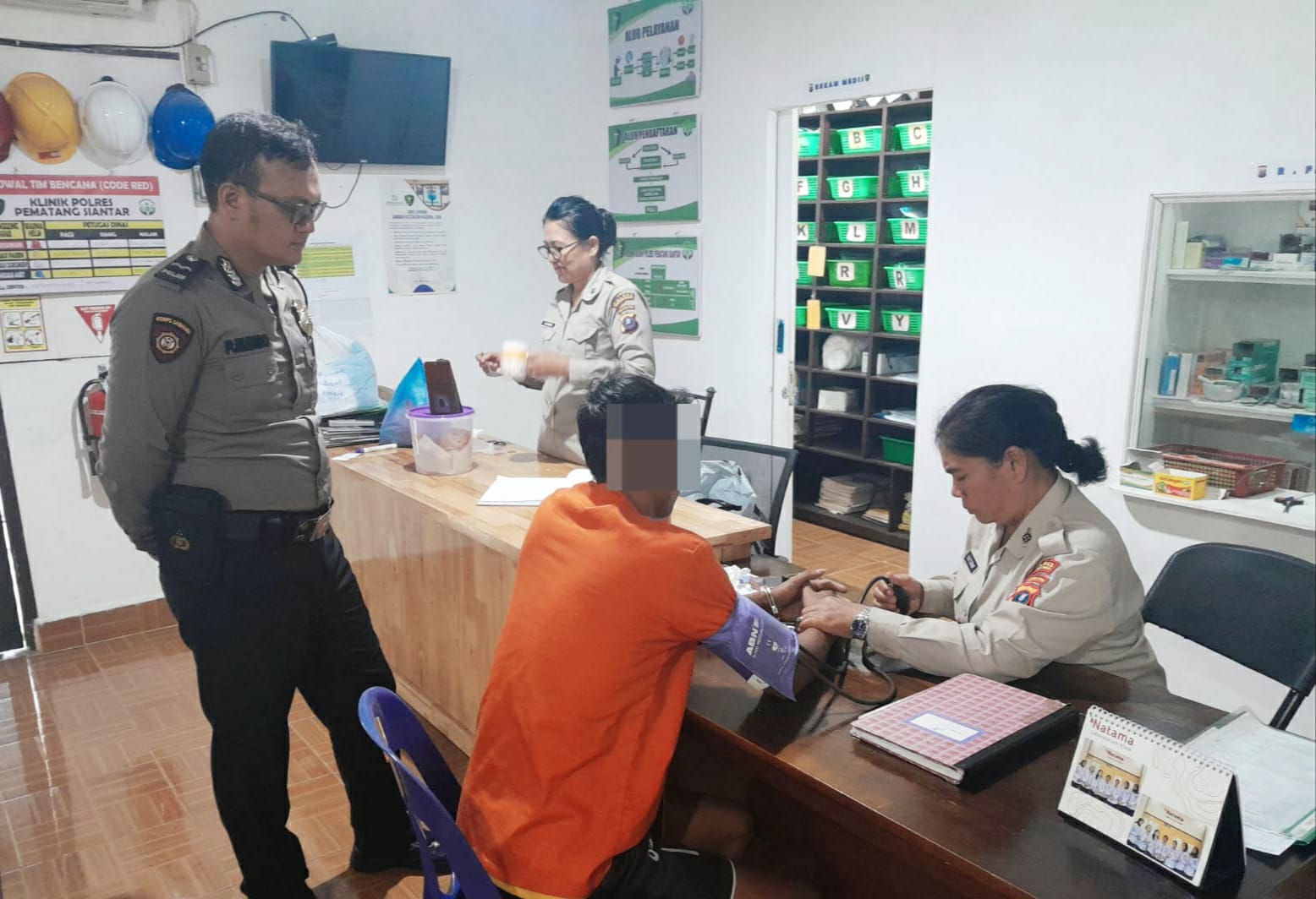 Dokkes Polres Pematangsiantar Cek Kesehatan Tahanan