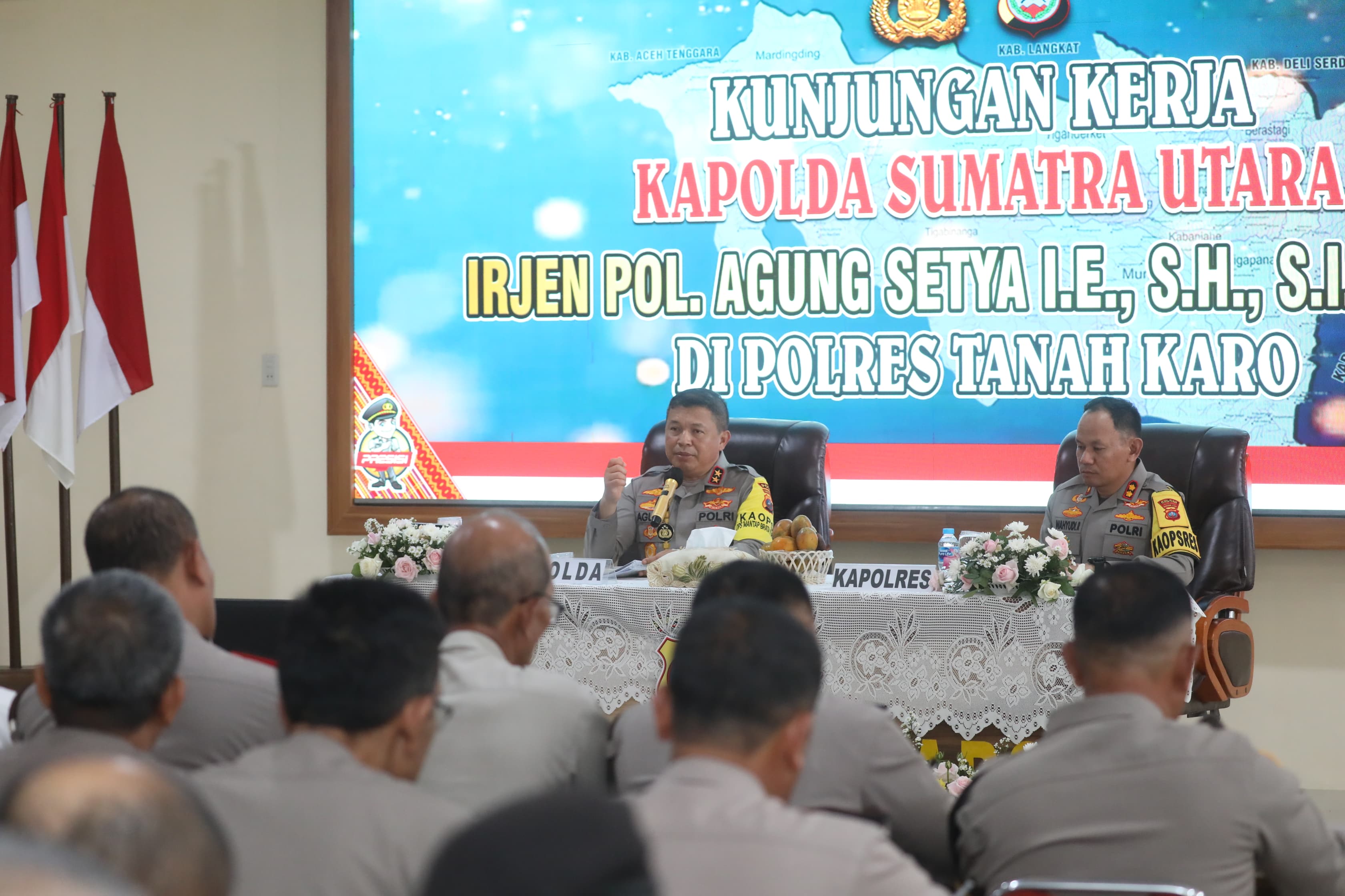 Kunjungi Polres Karo, Kapolda Sumut: Jadilah Polisi Andalan Masyarakat