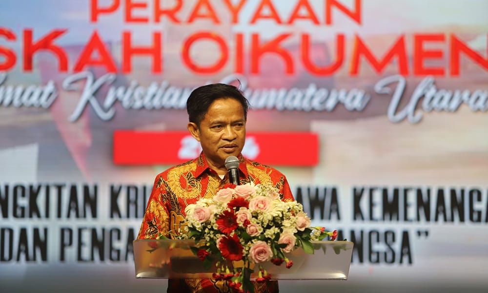 Pj Gubernur Ajak Gereja Bangun Kemandirian Ekonomi