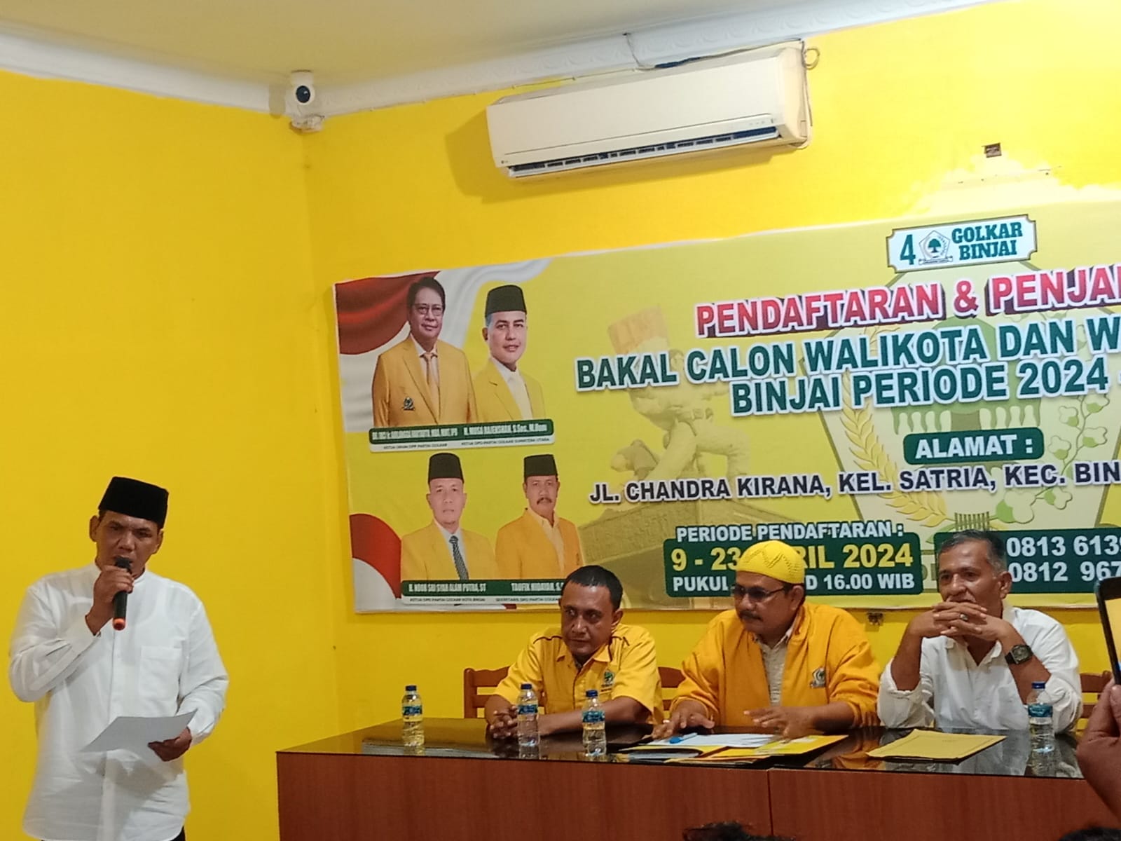 Zainuddin Purba Daftar Balon Wali Kota Binjai ke Partai Golkar