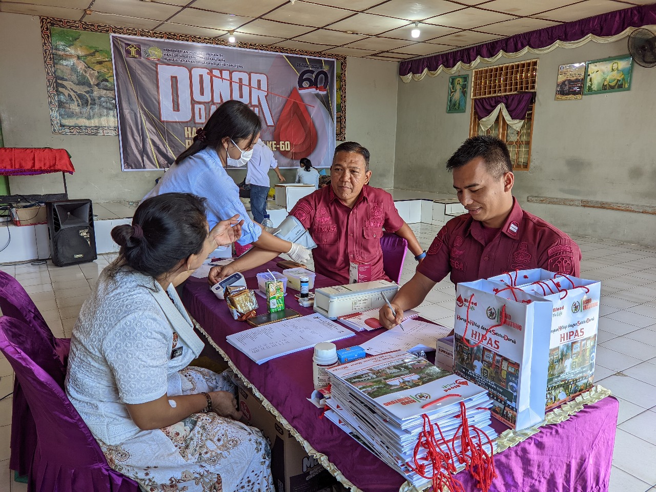 Petugas Rutan Tarutung Gelar Aksi Donor Darah
