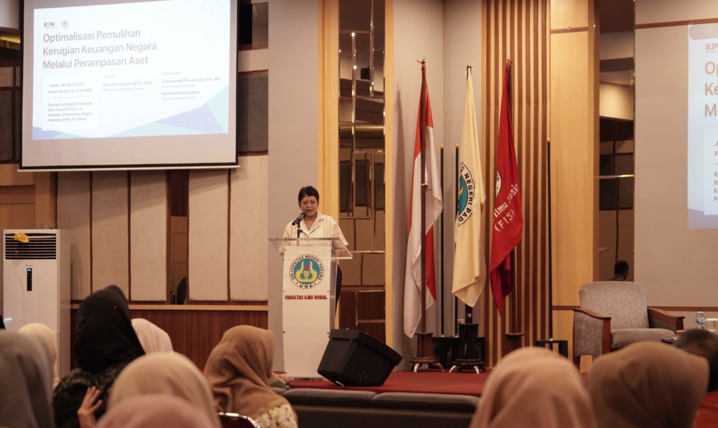 KPK Beri Edukasi Terkait Perampasan Aset untuk Civitas Akademika UNP