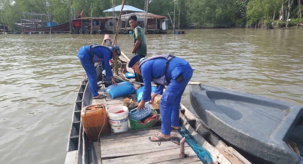 Sat Polairud Polres Tanjungbalai Laksanakan Patroli Wilayah Perairan