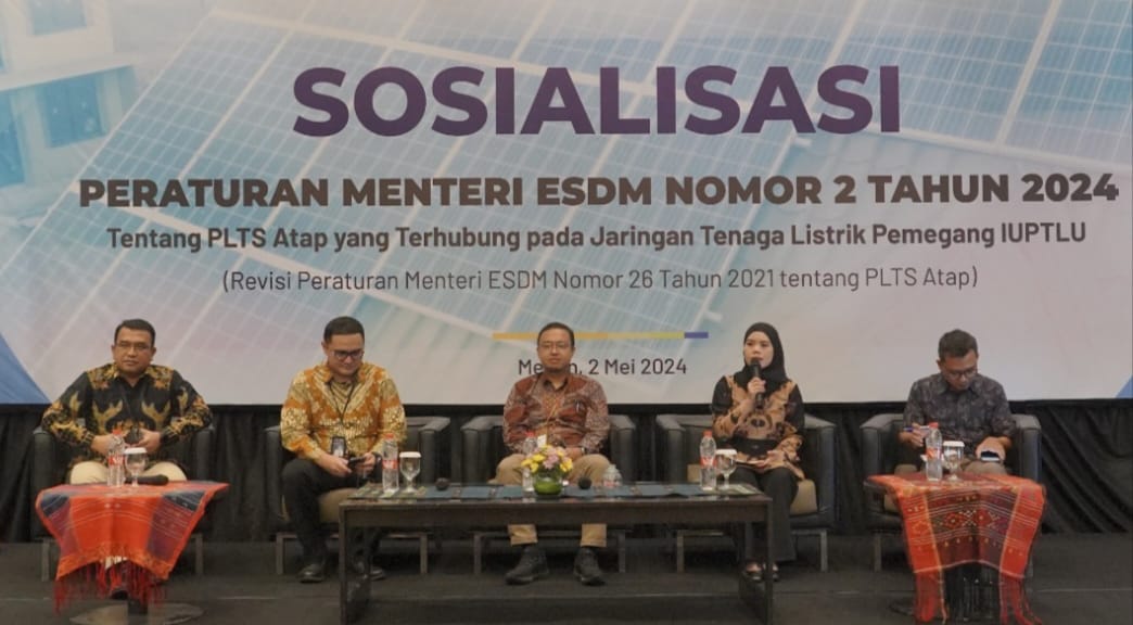 Ditjen EBTKI Bersama PLN UID Sumut Sosialisasi Permen ESDM Nomor 02 Tahun 2024 Tentang PLTS