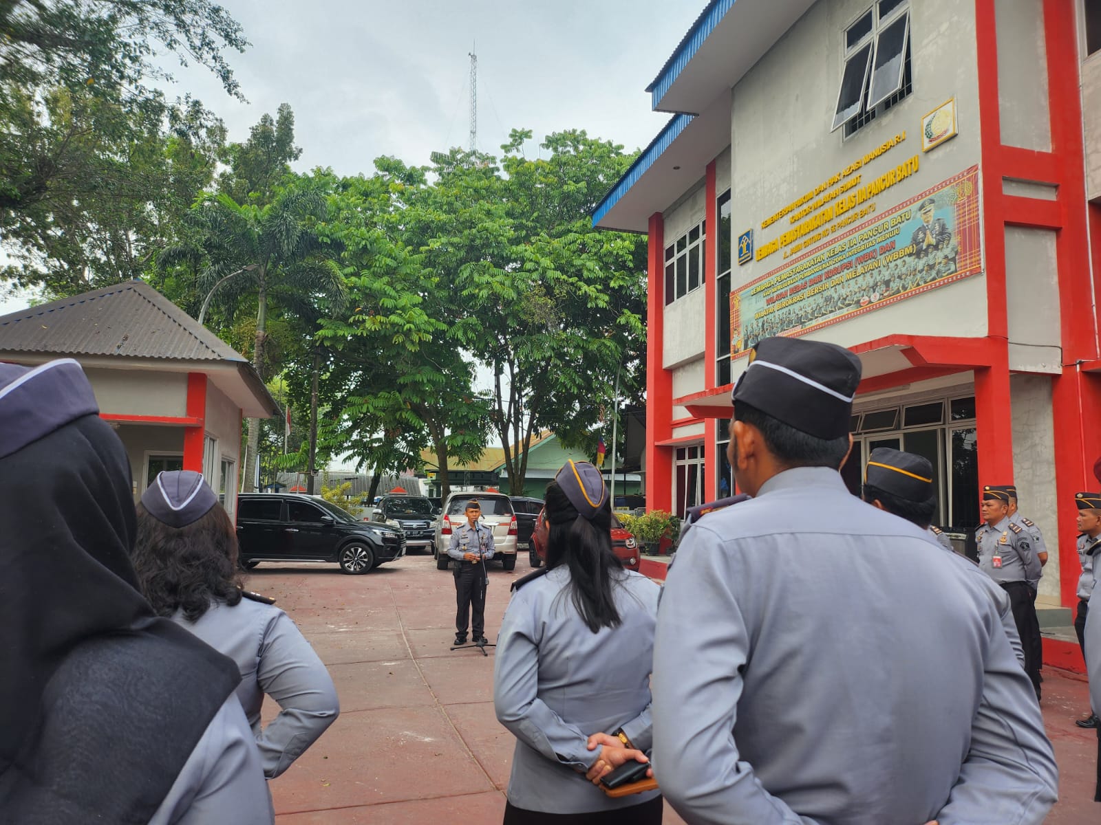 Kriston Napitupulu Pimpin Apel Pagi Lapas Pancurbatu