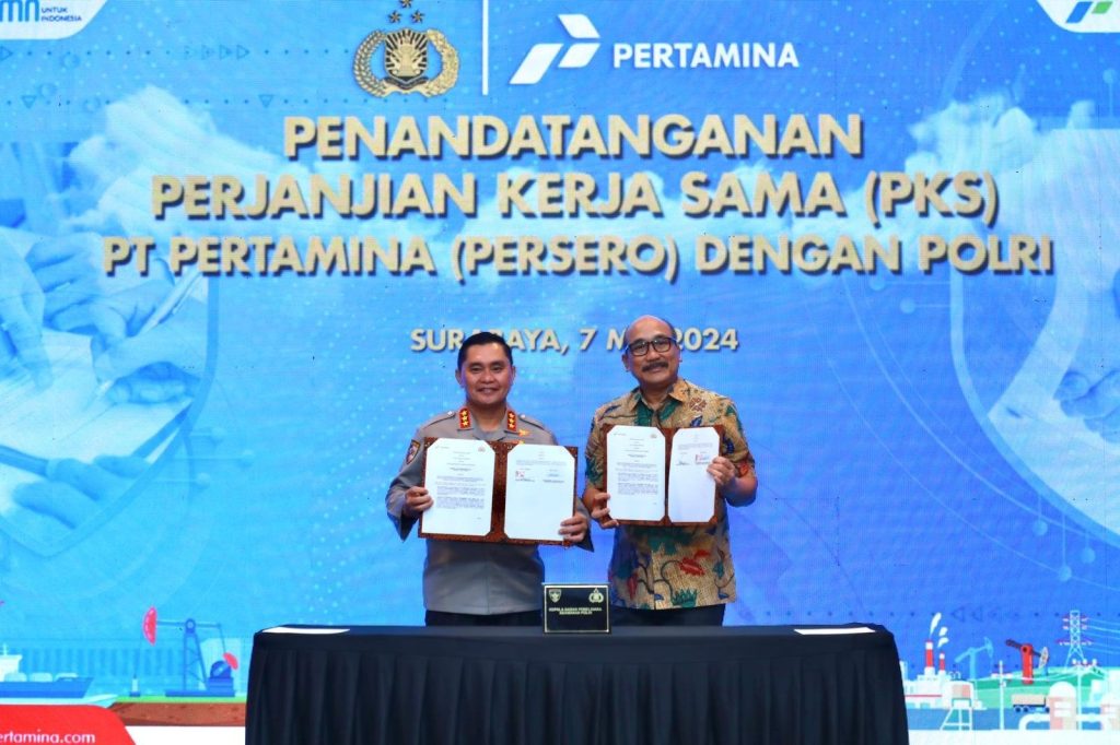 Baharkam Polri dan Pertamina Teken Kerjasama Pengamanan Objek Vital Nasional