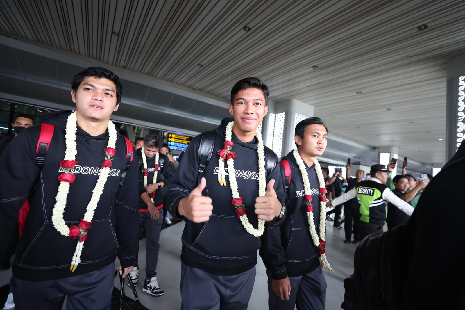 Sambutan untuk Kedatangan Timnas Indonesia U-23