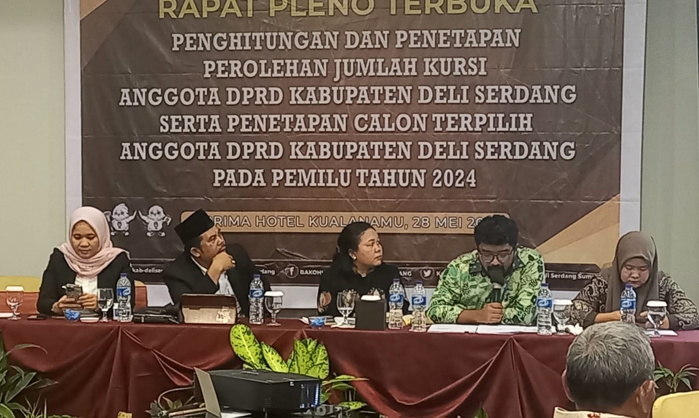 KPU Tetapkan 50 Caleg DPRD Deliserdang