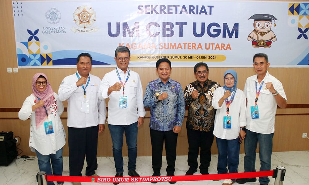 Pj Gubernur Sumut Beri Motivasi 1.215 Peserta saat Tinjau UM CBT UGM