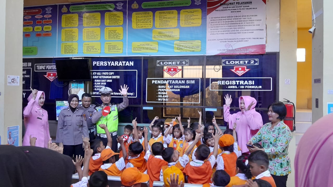 Polres Tanjungbalai Edukasi TK Bhayangkari