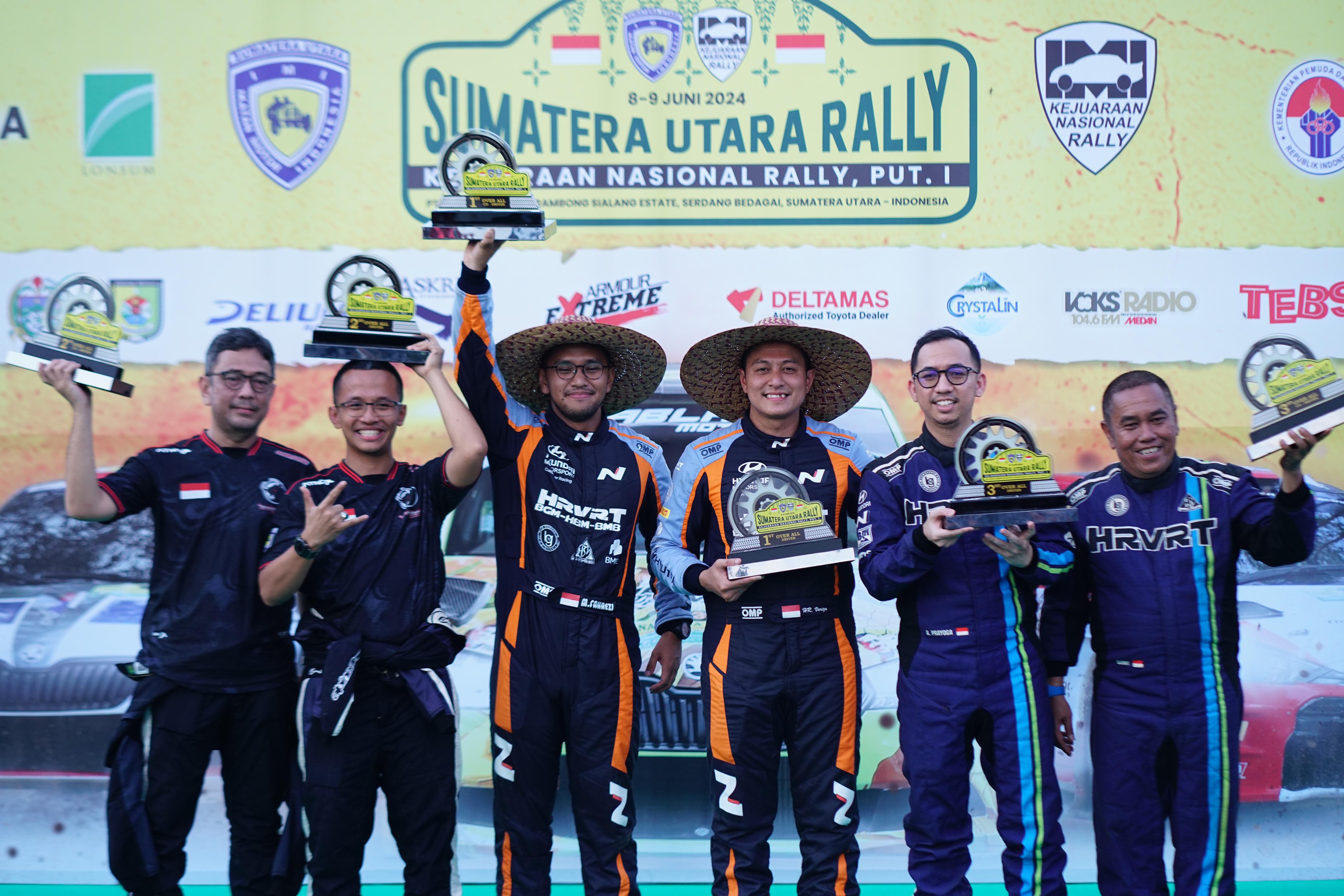 Kejurnas Sumut Rally 2024 Putaran I Ditutup, Rihans Variza Juara