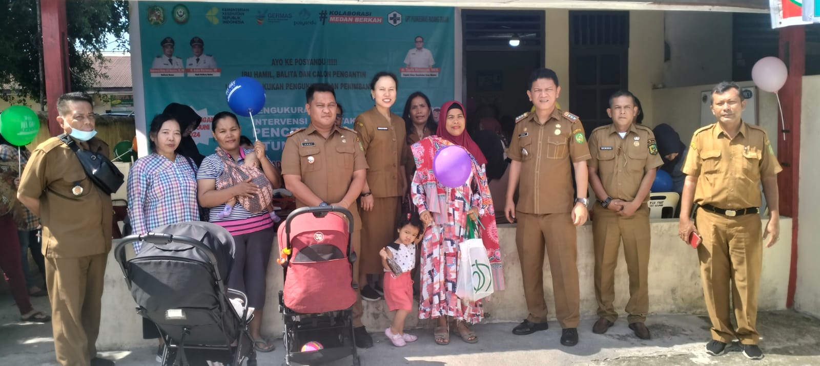 Pencanangan Pencegahan Stunting Kecamatan Medan Baru Digelar di Posyandu Kemala III