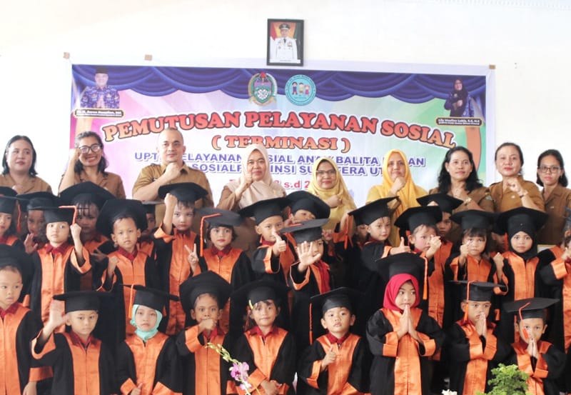 UPTD Pelayanan Sosial Anak Balita Medan Lepas 40 PPKS Periode 2023-2024
