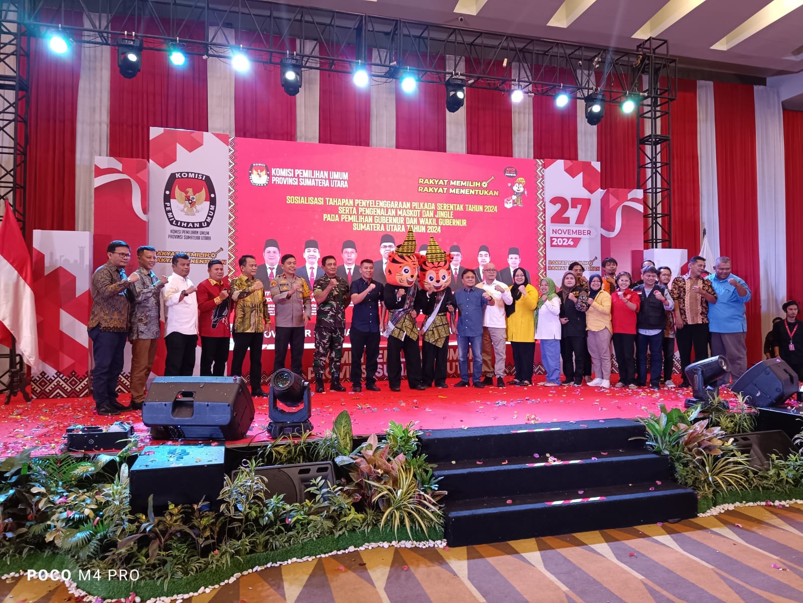 Maskot dan Jingle Pilgub Sumut 2024 Resmi Diperkenalkan KPU