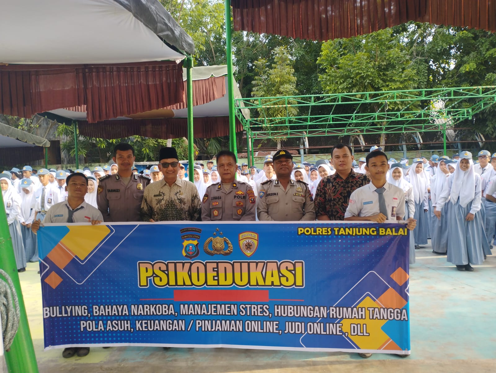 Di Acara Psikoedukasi, Polres Tanjungbalai Imbau Siswa Jauhi Narkoba