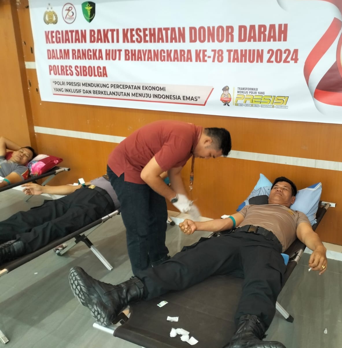Polres Sibolga Gelar Donor Darah