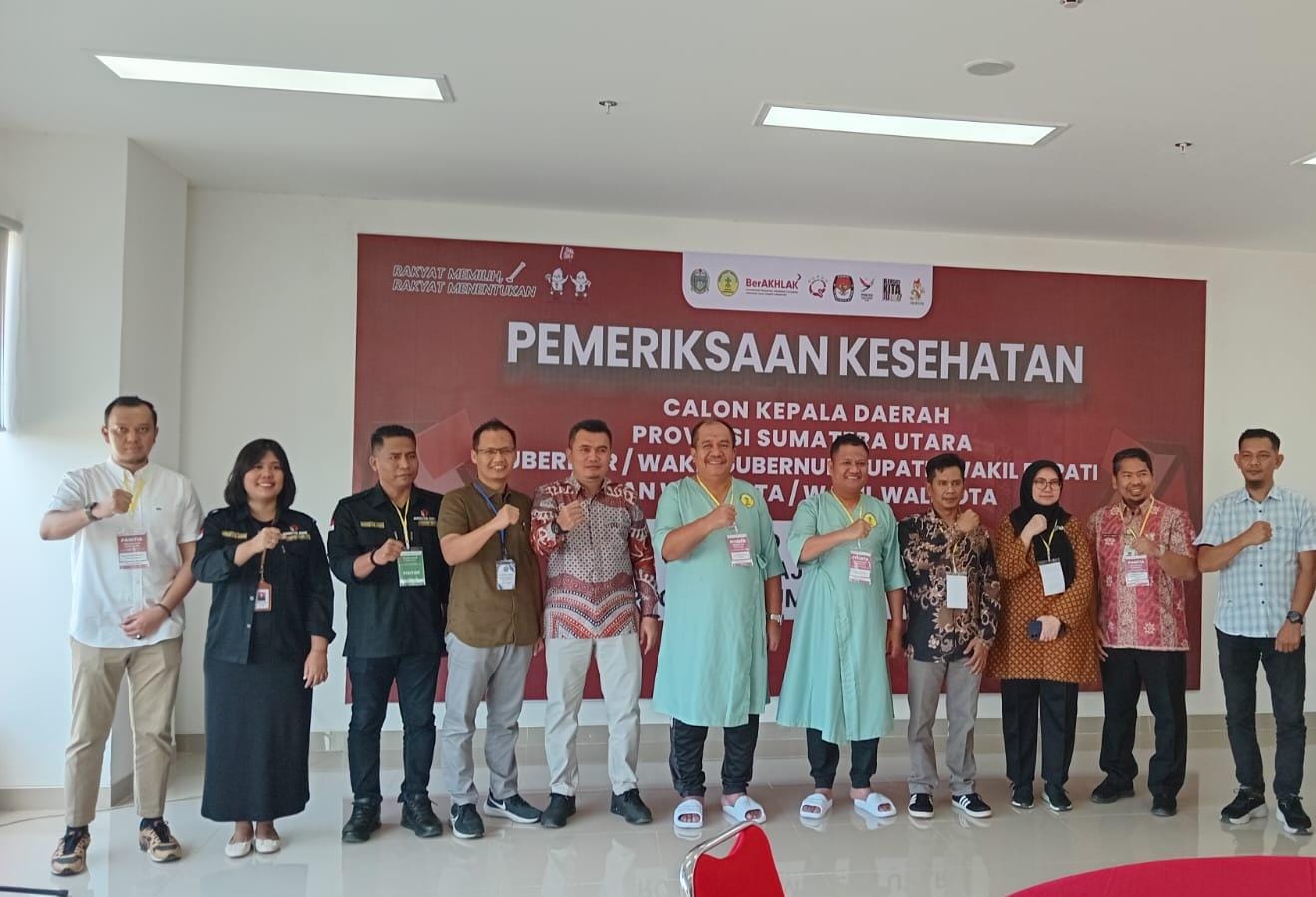RSU Haji Medan Lakukan Pemeriksaan Kesehatan Bakal Paslon Kepala Daerah di Sumut